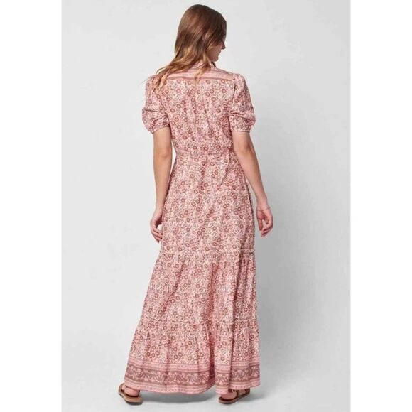 Faherty Pink Floral Maxi Dress - Picture 5 of 8